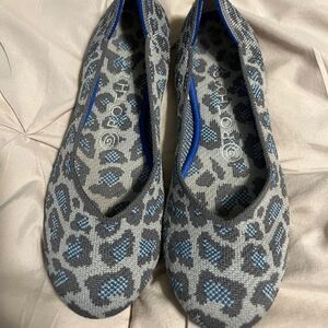 Rothy's Women's Leopard Print Flats - Gray and Blue